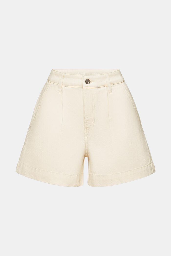 Pantaloncini in twill di cotone lavato, OFF WHITE, detail image number 7