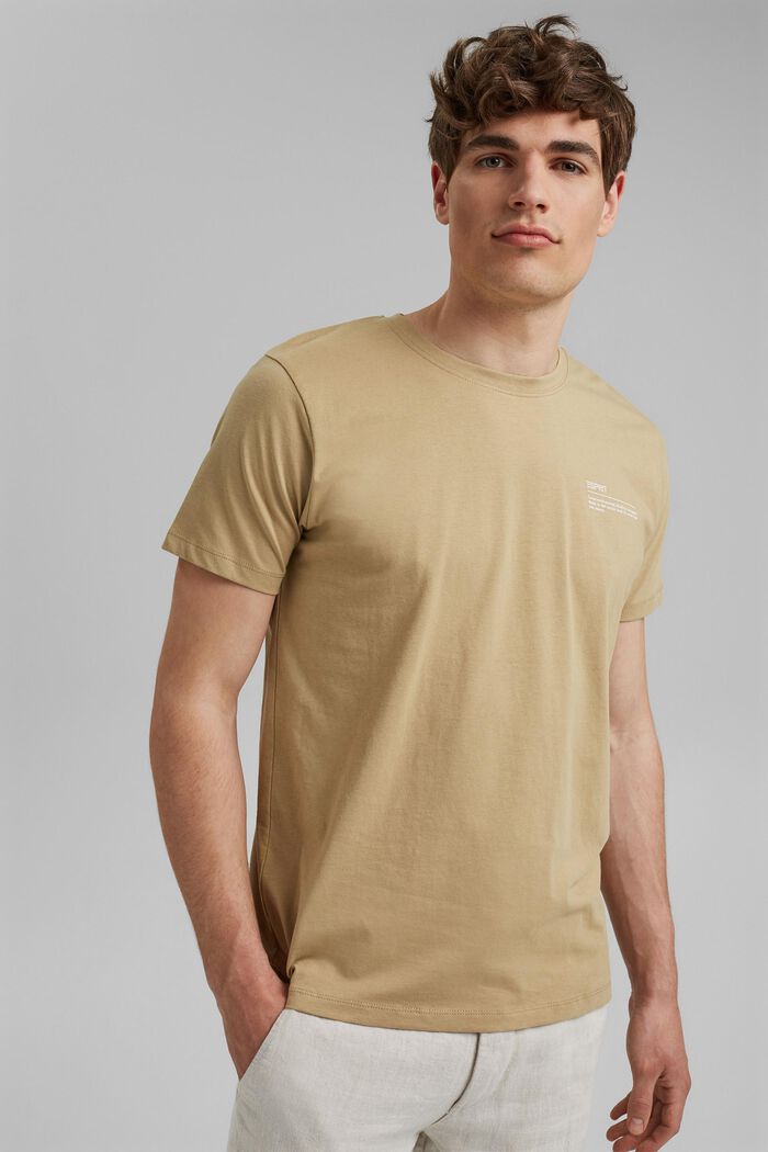 T-shirt in jersey con stampa, 100% cotone biologico