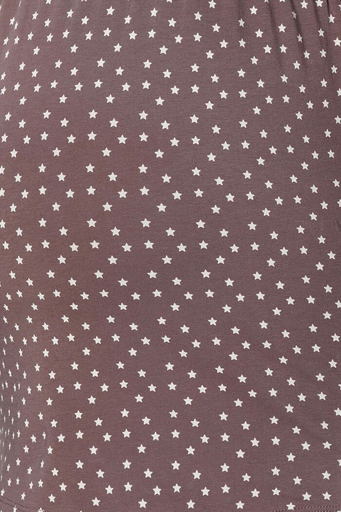 Maglia da pigiama con funzione da allattamento in jersey, cotone biologico, TAUPE, detail image number 3