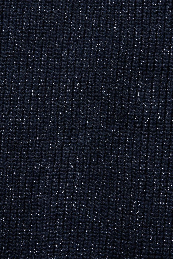 Minigonna in maglia lamé, NAVY, detail image number 5