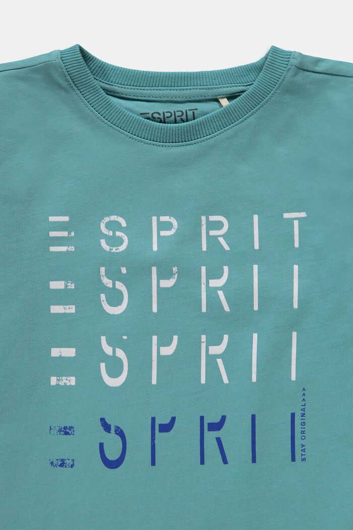 Confezione doppia di t-shirt in 100% cotone, LIGHT TURQUOIS, detail image number 2