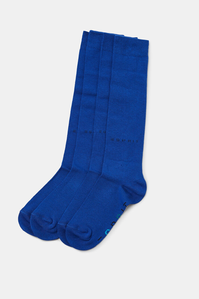 Confezione doppia di gambaletti con logo, DEEP BLUE, detail image number 0