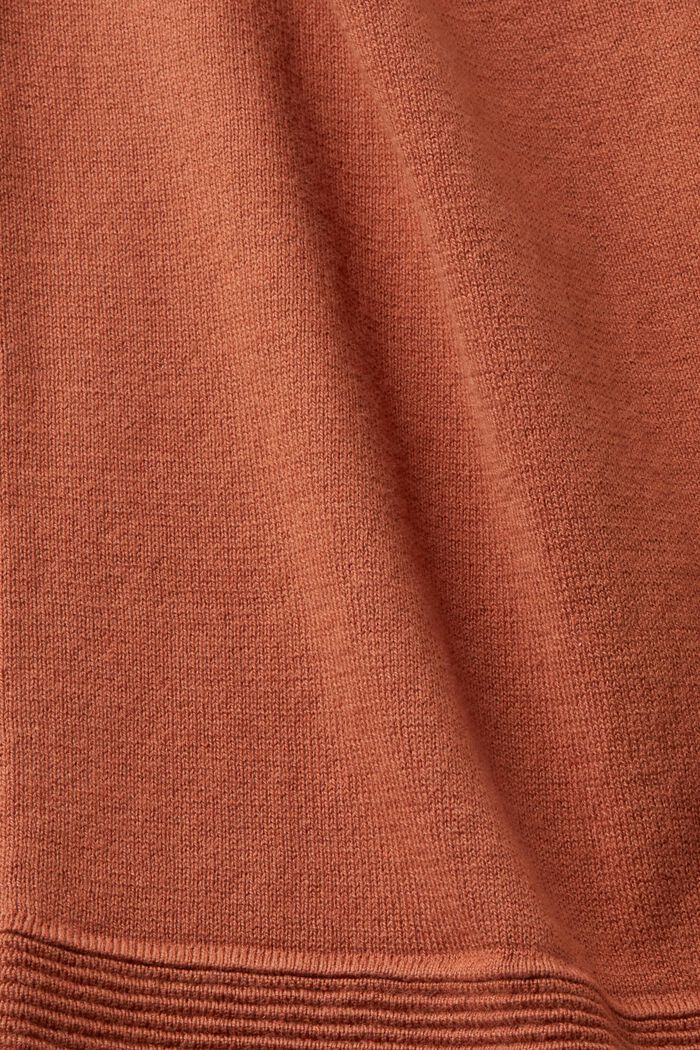 Giacca a maglia aperta, RUST BROWN, detail image number 4