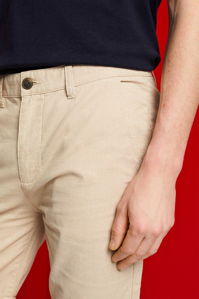 Pantaloncini chino bicolore, LIGHT BEIGE, detail image number 2