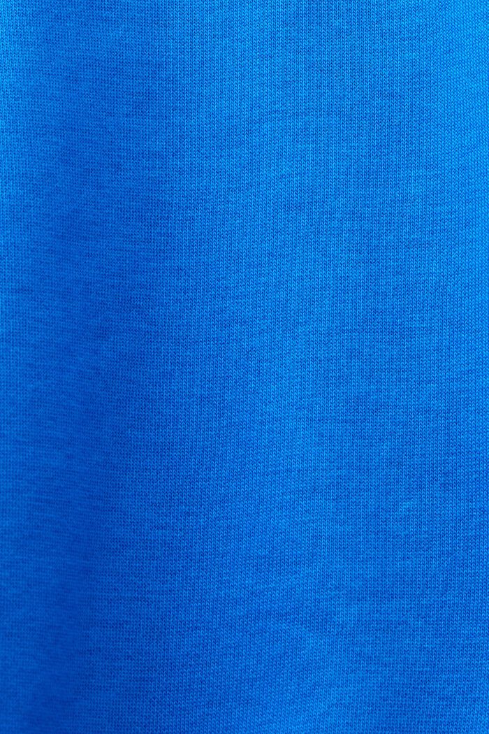 Felpa con cappuccio e logo ricamato, BRIGHT BLUE, detail image number 5