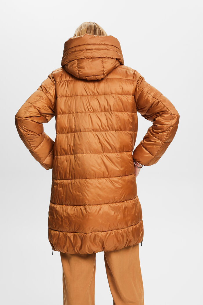 Riciclato: cappotto in piumino con cappuccio, CARAMEL, detail image number 3