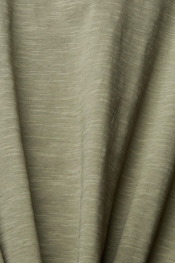 T-shirt in jersey, 100% cotone, KHAKI GREEN, detail image number 4
