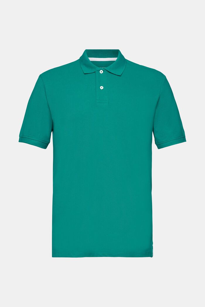 Camicia polo slim fit, EMERALD GREEN, detail image number 7
