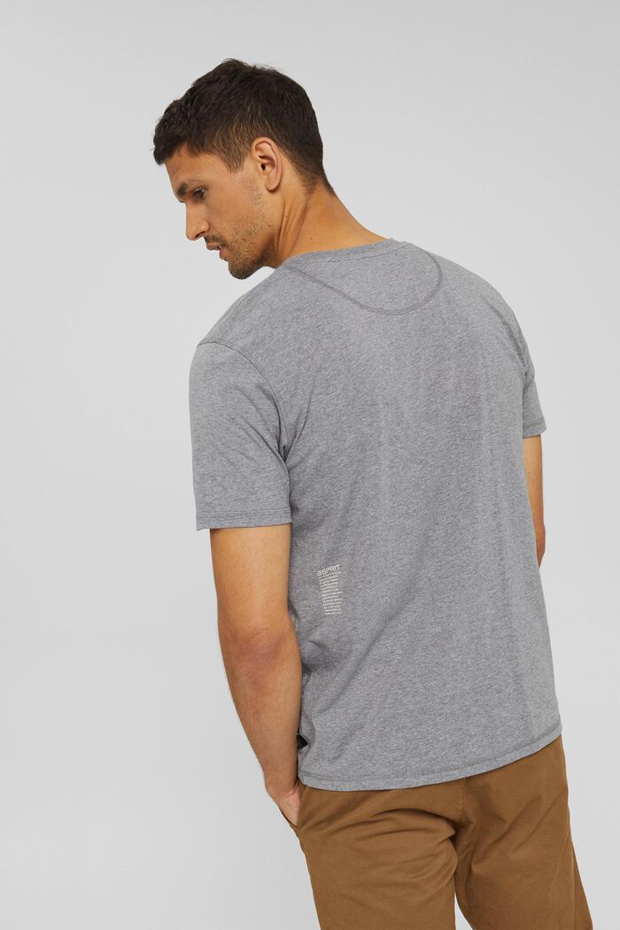 Recycelt: t-shirt in jersey con THERMOLITE®, MEDIUM GREY, overview
