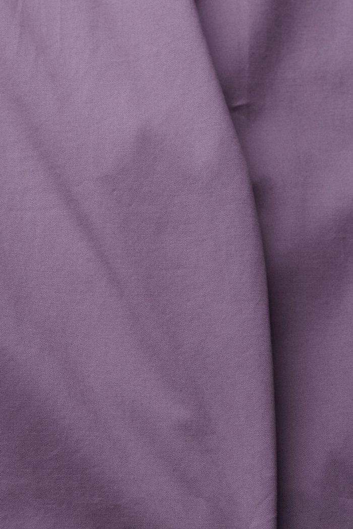 Pantaloni corti in cotone biologico, DARK MAUVE, detail image number 1