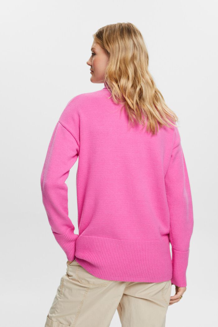Pullover dolcevita, PINK FUCHSIA, detail image number 4