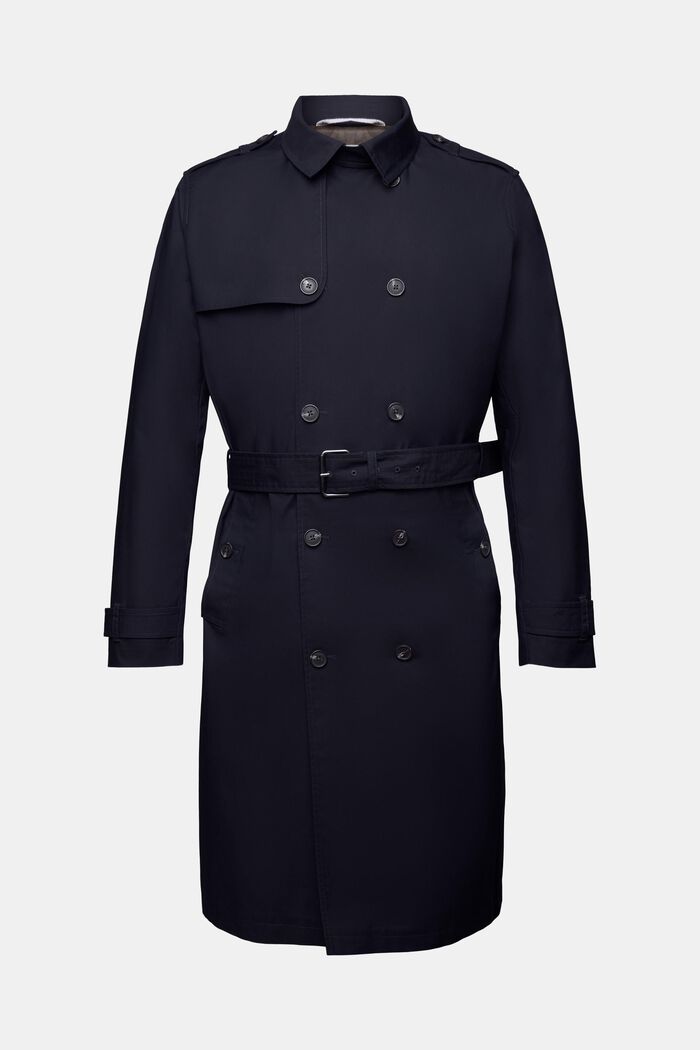 Trench con cintura, NAVY, detail image number 6