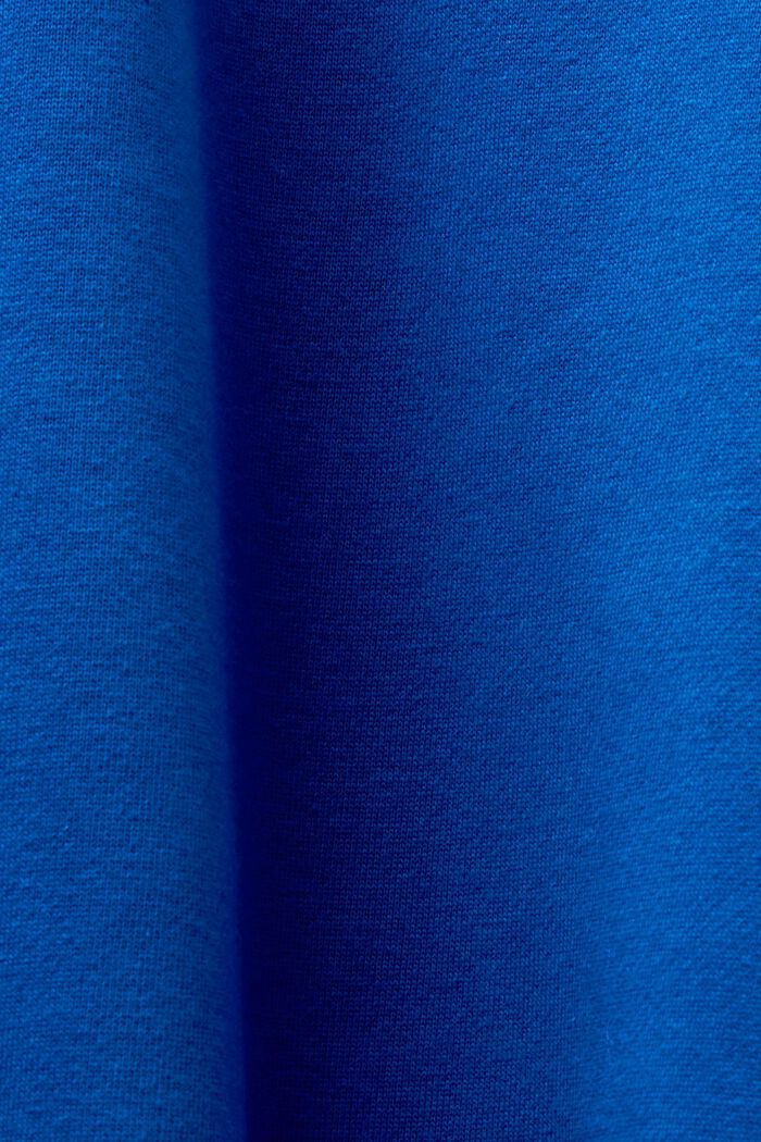 Felpa con cappuccio in pile con logo unisex, BRIGHT BLUE, detail image number 6