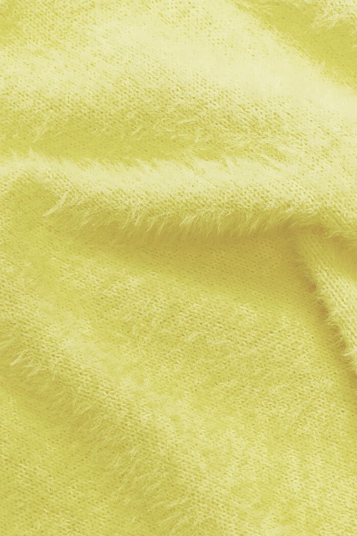 Gilet con scollo a V in misto lana, PASTEL YELLOW, detail image number 5
