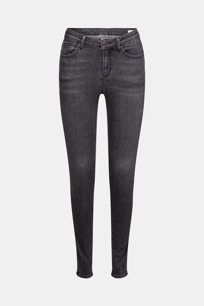 Jeans con confortevole stretch, GREY DARK WASHED, overview