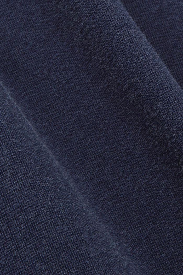 T-shirt in jersey tinta in capo, 100% cotone, NAVY, detail image number 5
