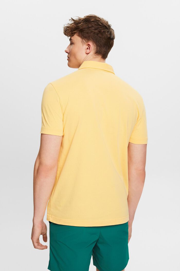 Polo in cotone con logo, SUNFLOWER YELLOW, detail image number 3