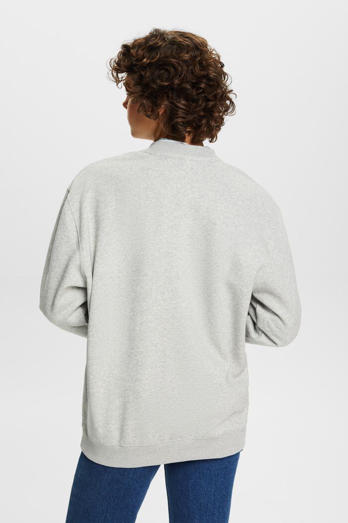Felpa pullover in misto cotone, LIGHT GREY, detail image number 3