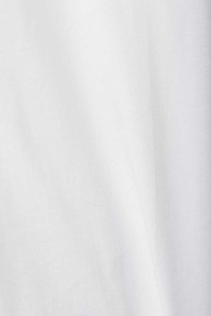 T-shirt girocollo in jersey, WHITE, detail image number 5
