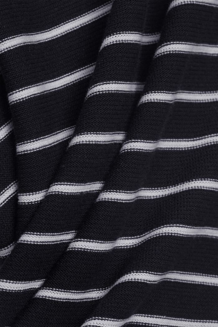 Pullover a righe, in cotone biologico, NAVY, detail image number 4