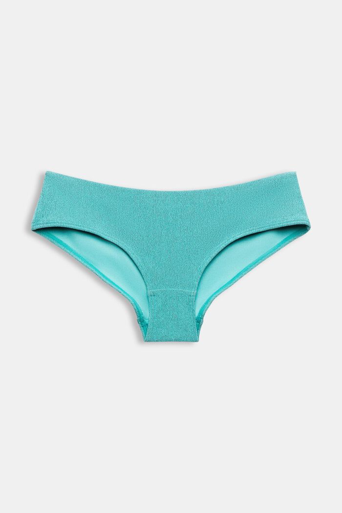 Slip da bikini bicolore, AQUA GREEN, detail image number 4