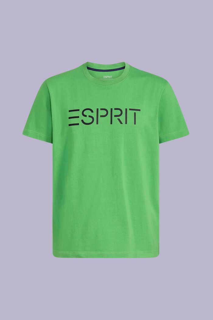 T-shirt unisex in jersey di cotone con logo, GREEN, detail image number 6