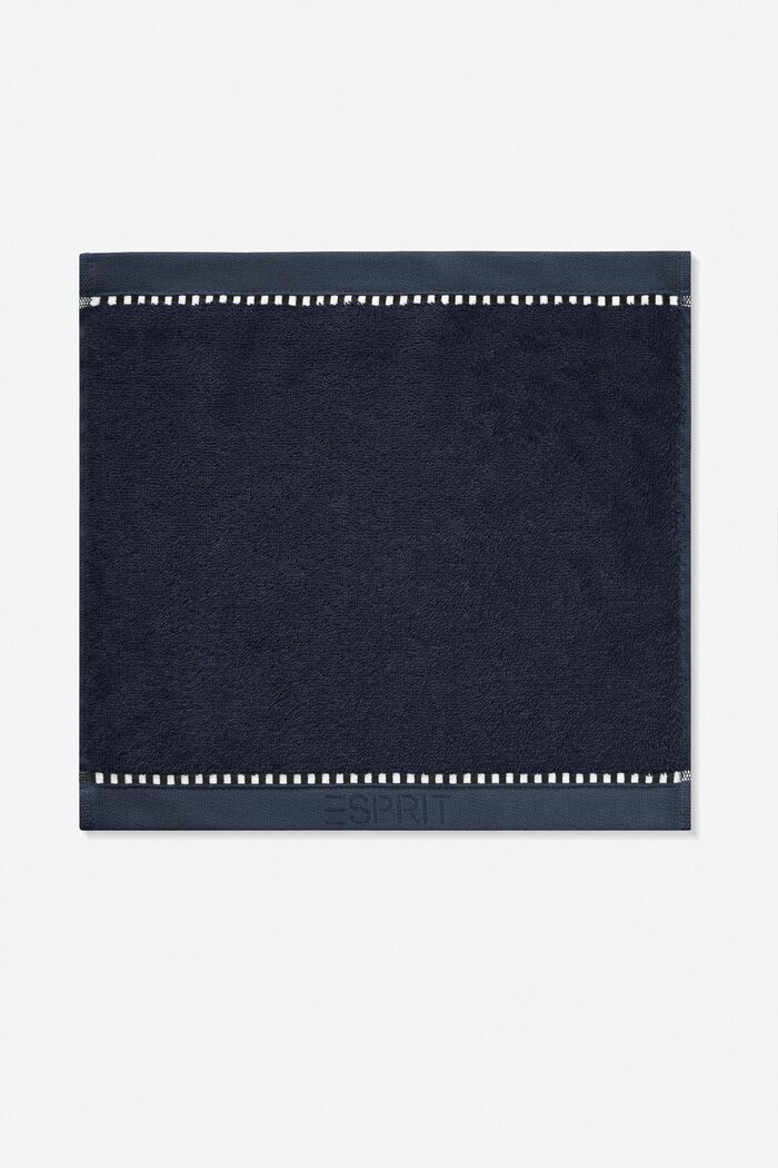 Con TENCEL™: set di asciugamani in spugna, NAVY BLUE, detail image number 5