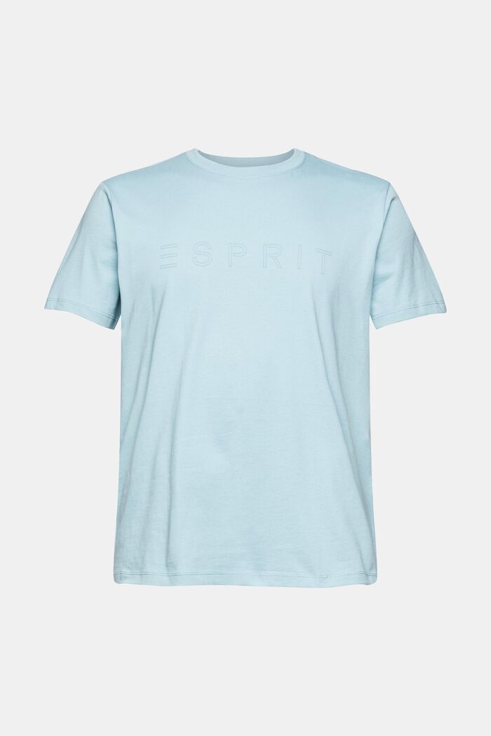 T-shirt in jersey con stampa del logo, LIGHT TURQUOISE, detail image number 2