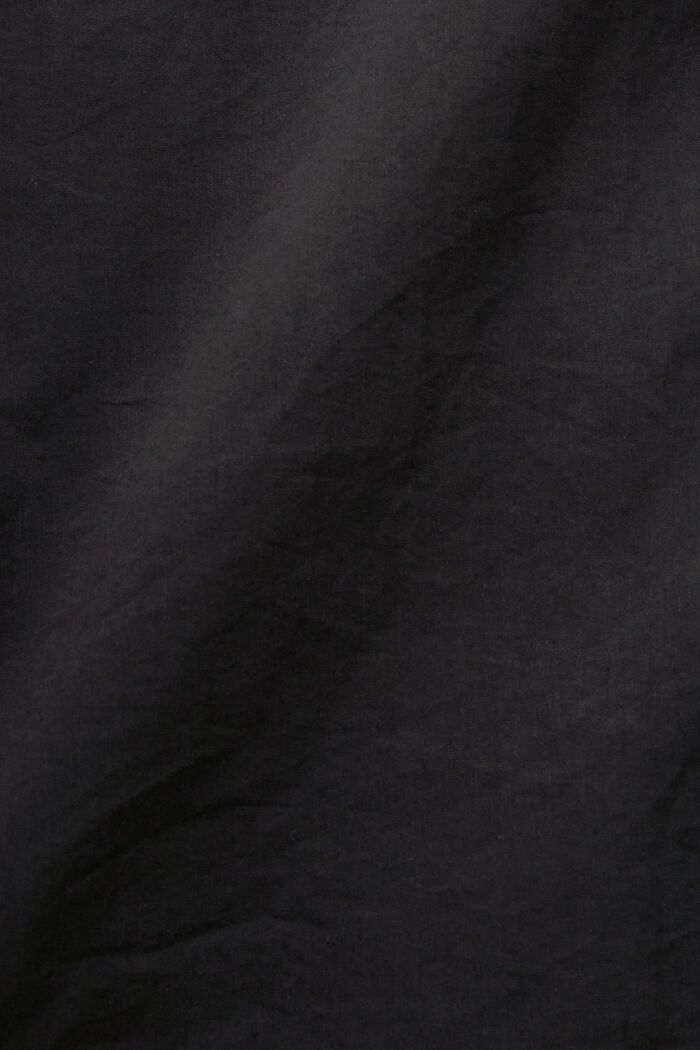 Camicia a maniche corte in misto cotone, BLACK, detail image number 6