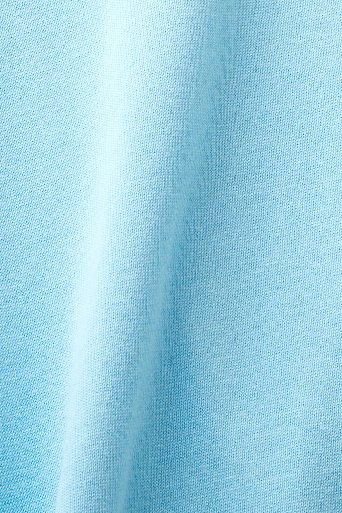 Pullover a girocollo smanicato, LIGHT TURQUOISE, detail image number 4