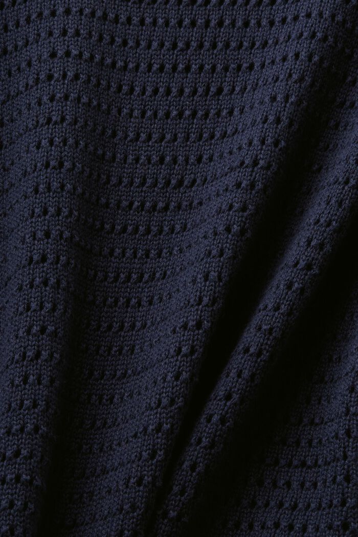Pullover in mesh, NAVY, detail image number 5
