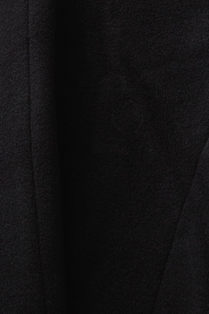In materiale riciclato: cappotto in misto lana con cashmere, BLACK, detail image number 5