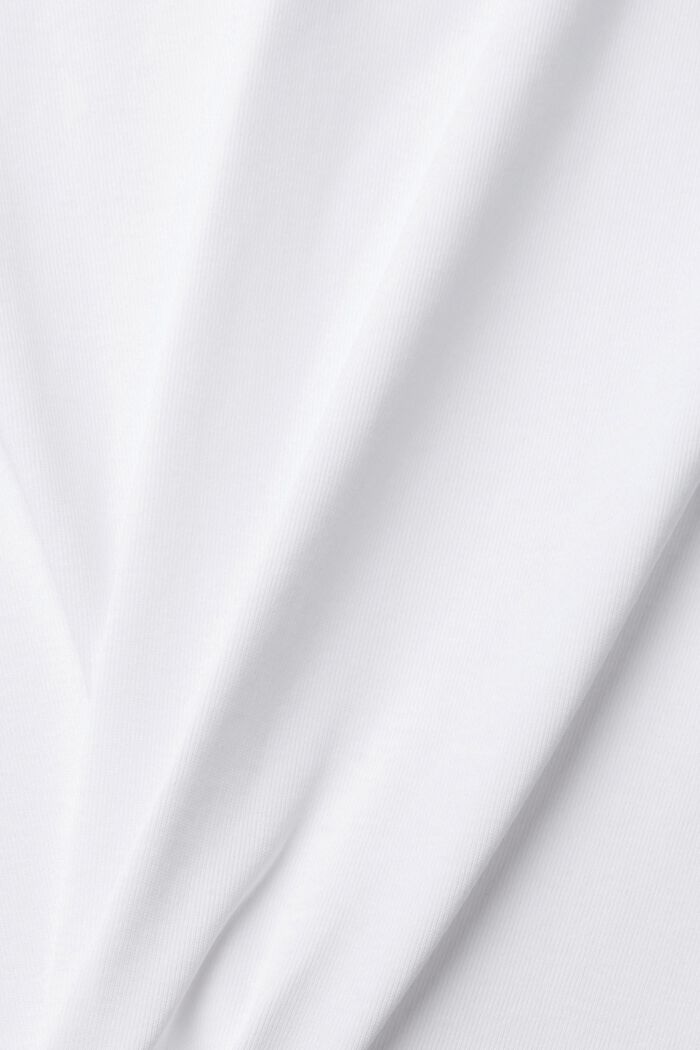 Maglia a manica lunga in jersey, WHITE, detail image number 5