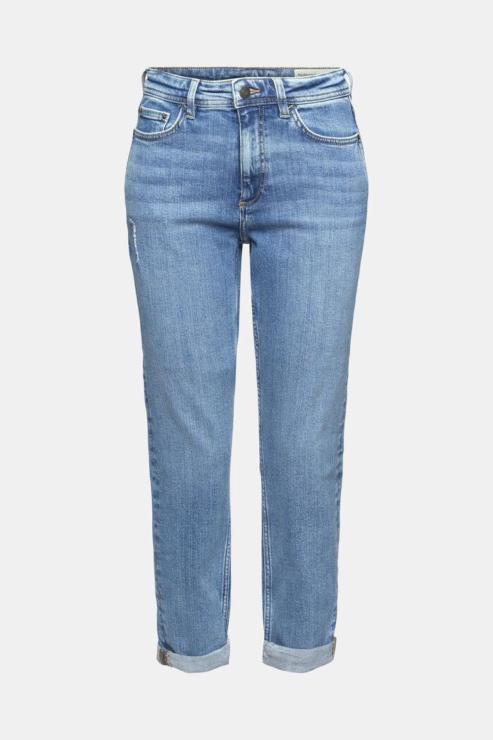 Jeans cropped in cotone stretch
