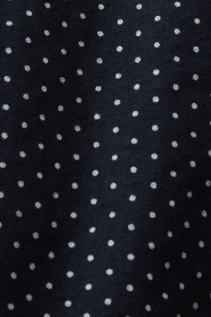Camicia con stampa e colletto button down, NAVY, detail image number 7