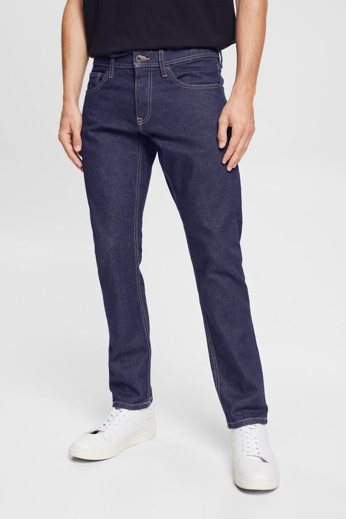 Jeans elasticizzati con cotone biologico, BLUE RINSE, detail image number 0