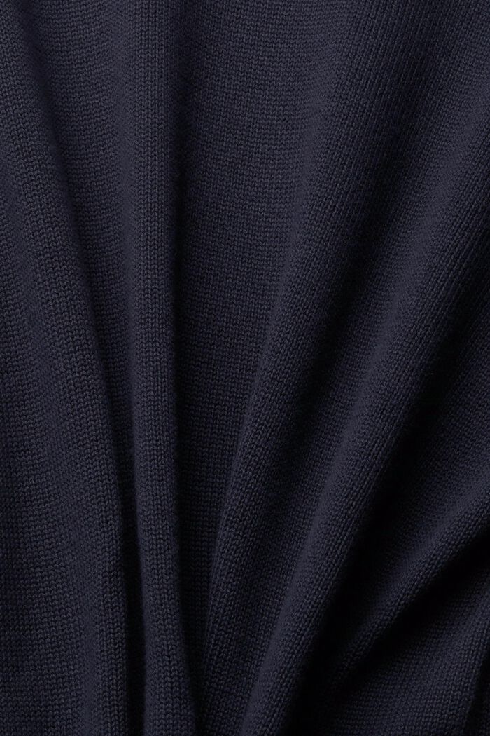 Pullover a maglia in cotone sostenibile, NAVY, detail image number 1