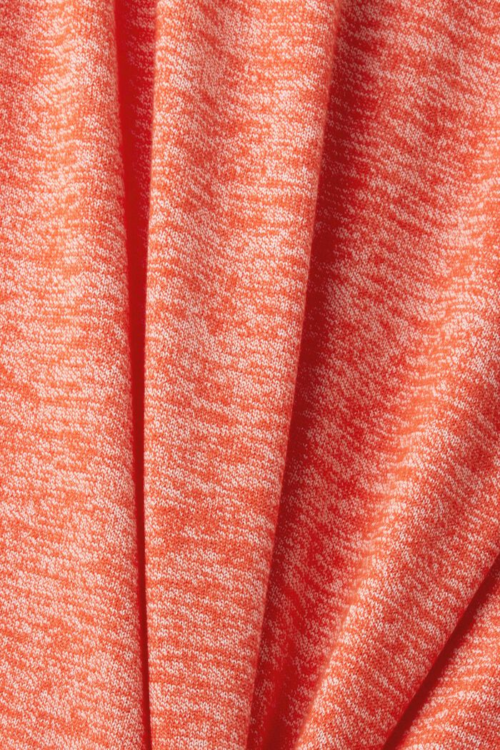 Pullover mouliné a manica corta, ORANGE RED, detail image number 4