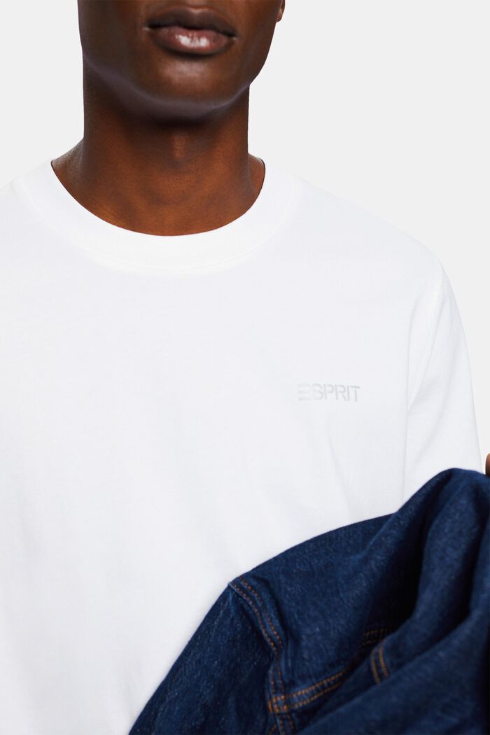 T-shirt unisex con logo, WHITE, detail image number 4