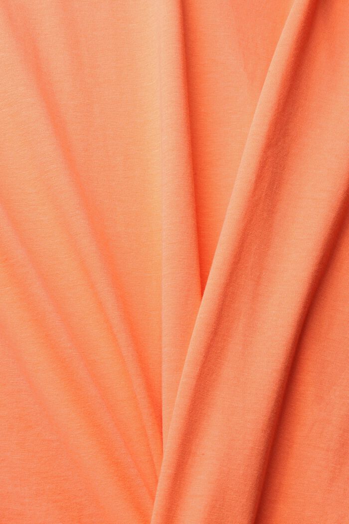 T-shirt in jersey con stampa del logo, CORAL, detail image number 1