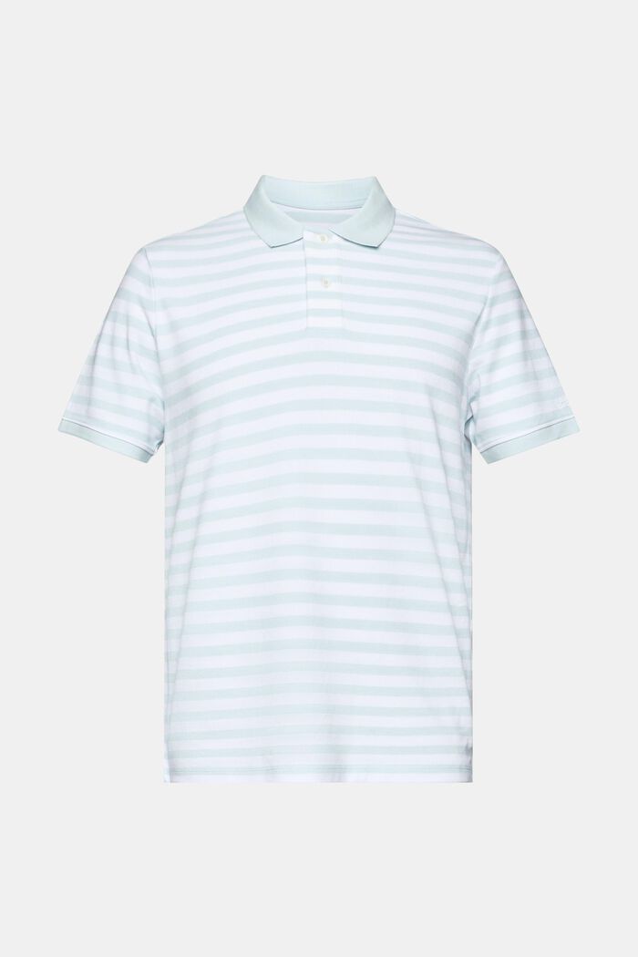 Polo a righe Slim Fit, LIGHT AQUA GREEN, detail image number 7