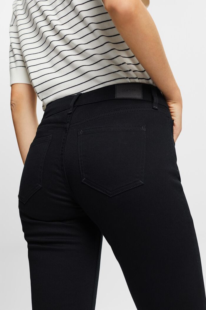 Jeans Slim Fit stretch a vita media, BLACK RINSE, detail image number 2