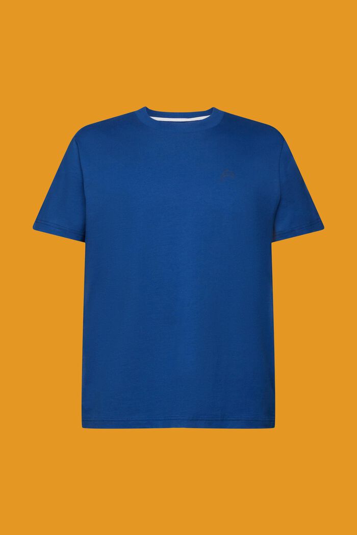 T-shirt in cotone con stampa di delfino, BRIGHT BLUE, detail image number 5