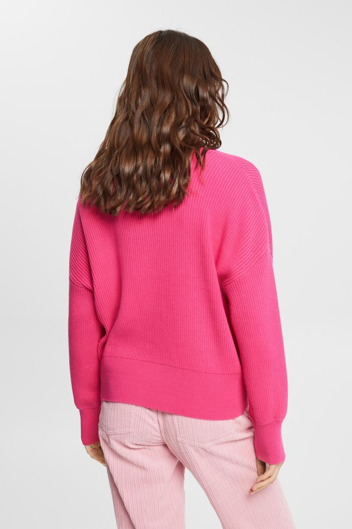 Cardigan in maglia, PINK FUCHSIA, detail image number 3