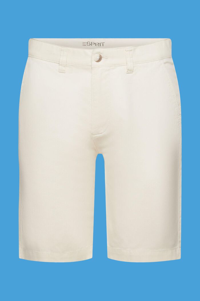 Pantaloncini stile chino, CREAM BEIGE, detail image number 5
