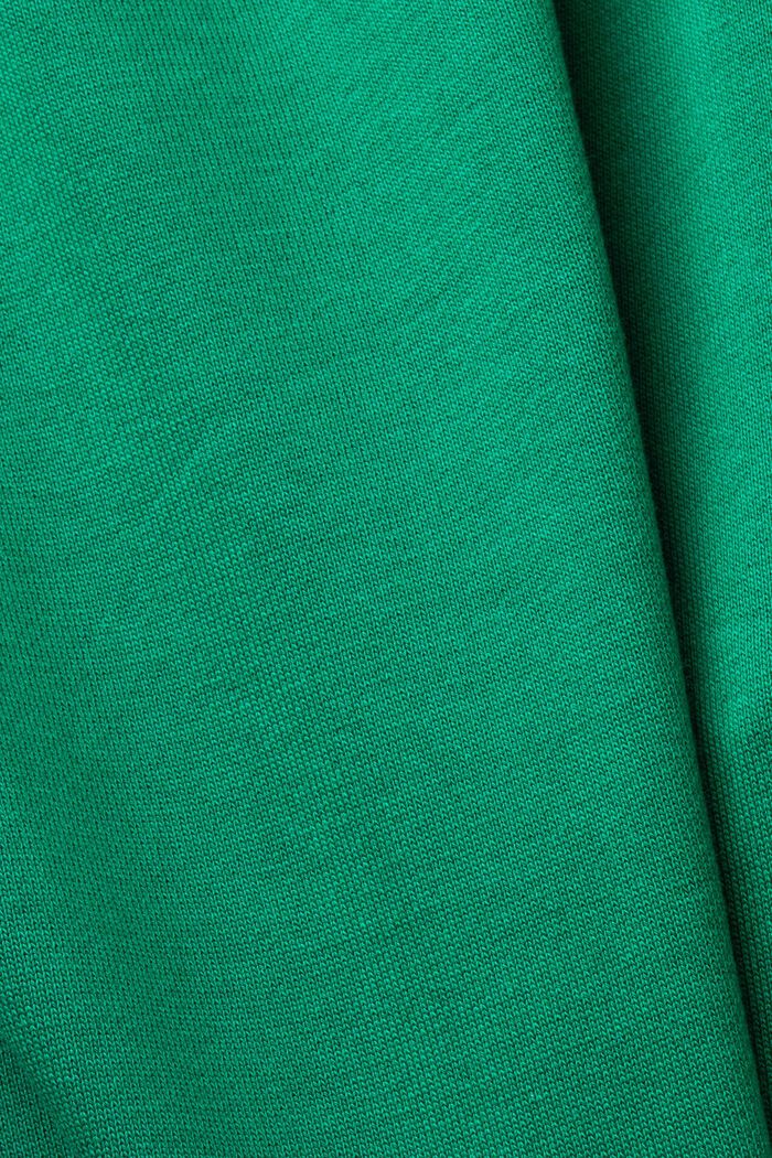 Pantaloni sportivi con logo ricamato in cotone biologico, DARK GREEN, detail image number 6