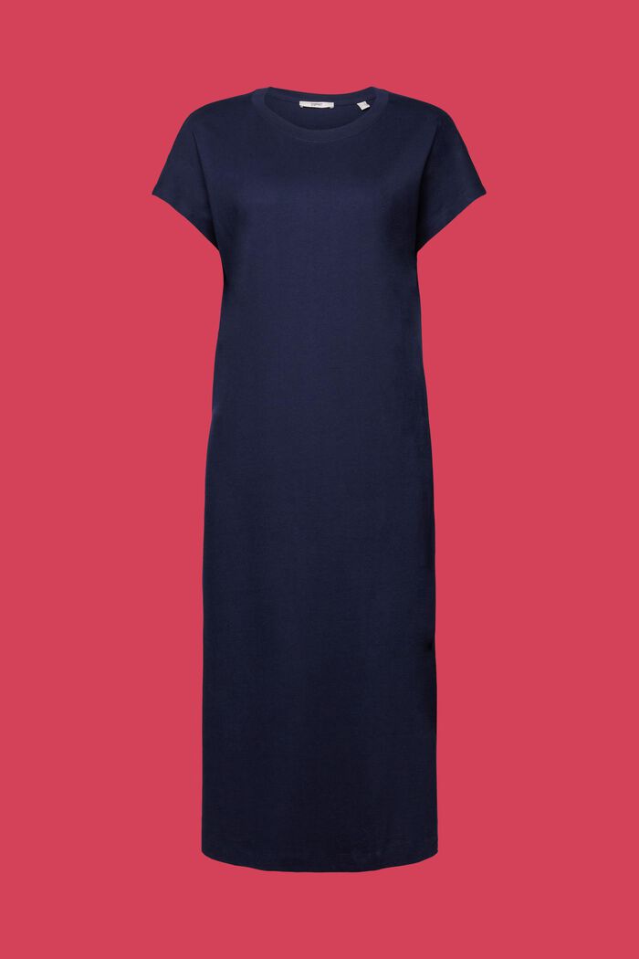 Abito midi in jersey, NAVY, detail image number 5