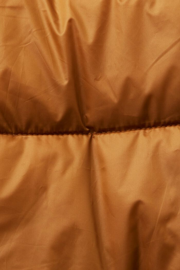 Riciclato: giacca in piumino con cappuccio, CARAMEL, detail image number 4