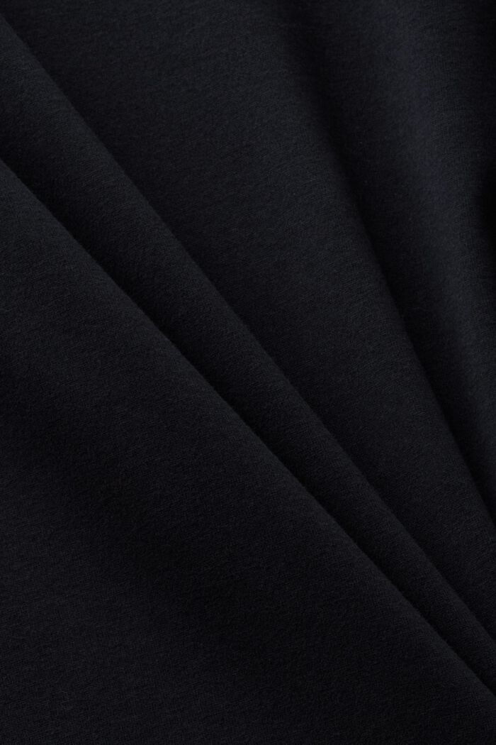 Maglia a manica lunga in cotone, BLACK, detail image number 5