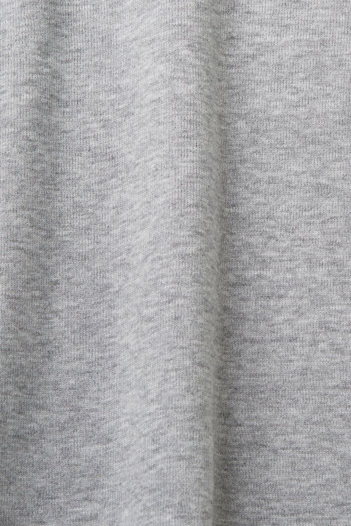 T-shirt in jersey di cotone con logo, LIGHT GREY, detail image number 4